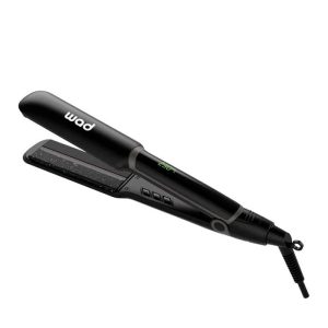 PLANCHA 4 en 1 con placas de TITANIO, TURMALINA, CERÁMICA E INFRARROJOS UNIQUE STRAIGHTENER BLACK de WAD